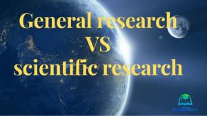 general research VS scientific research