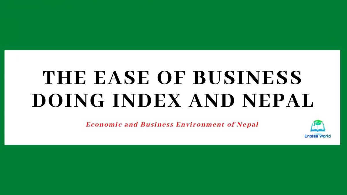 The Ease of Business Doing Index and Nepal Business Environmrnt