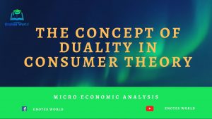 Concept of Duality in Consumer Theory