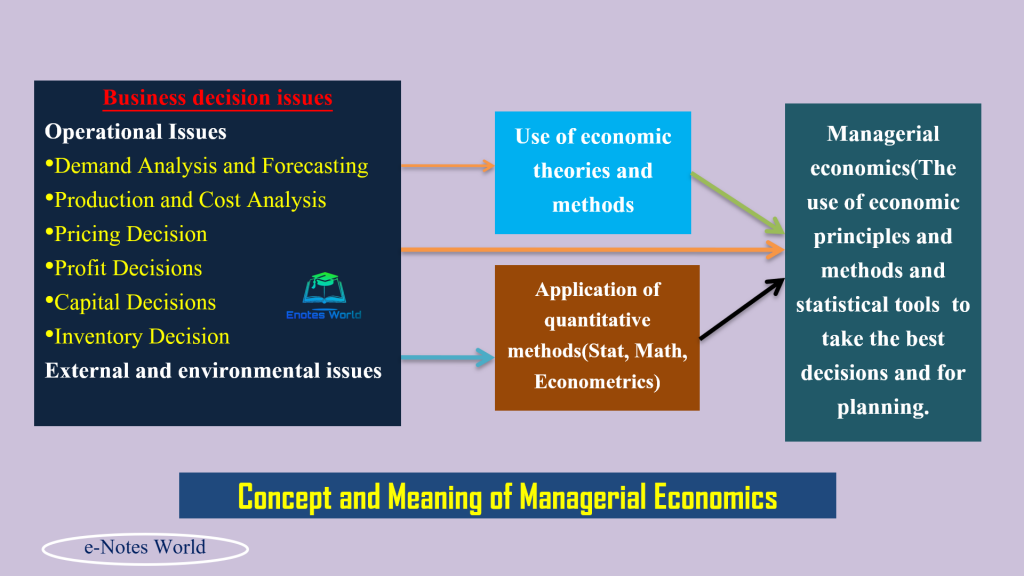 Concept and Meaning of Managerial Economics