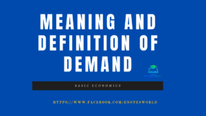 Meaning and Definition of Demand